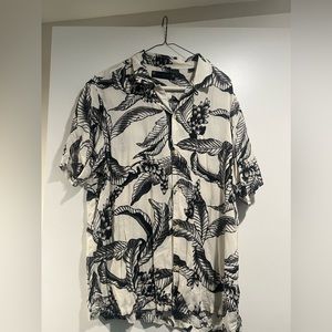 All Saint Large Hawaiian Button down Shirt